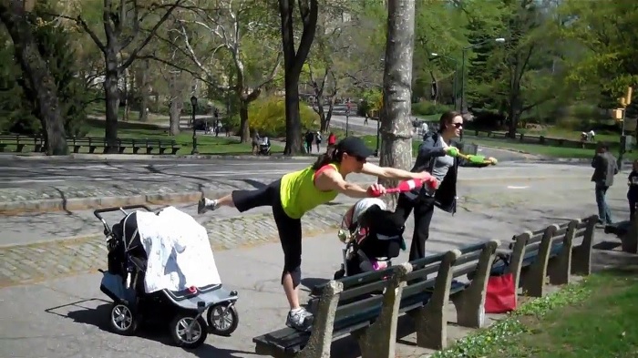 Strollercise class for baby and me or mom classes in central park nyc 