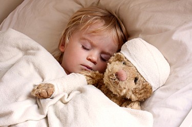 boy with teddy bear