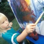 Mommy and Me with Paint Make THREE