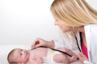 iStock_doctor checking baby