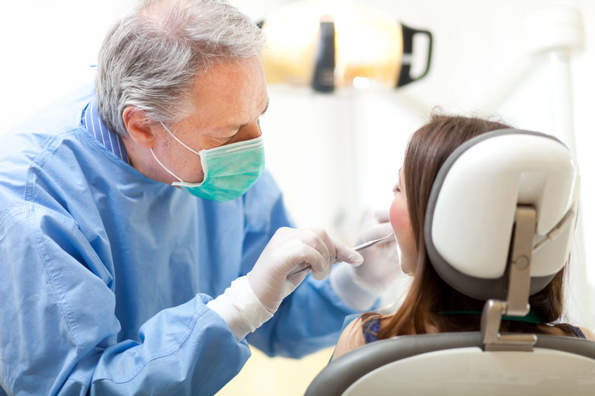 woman visiting orthodontist