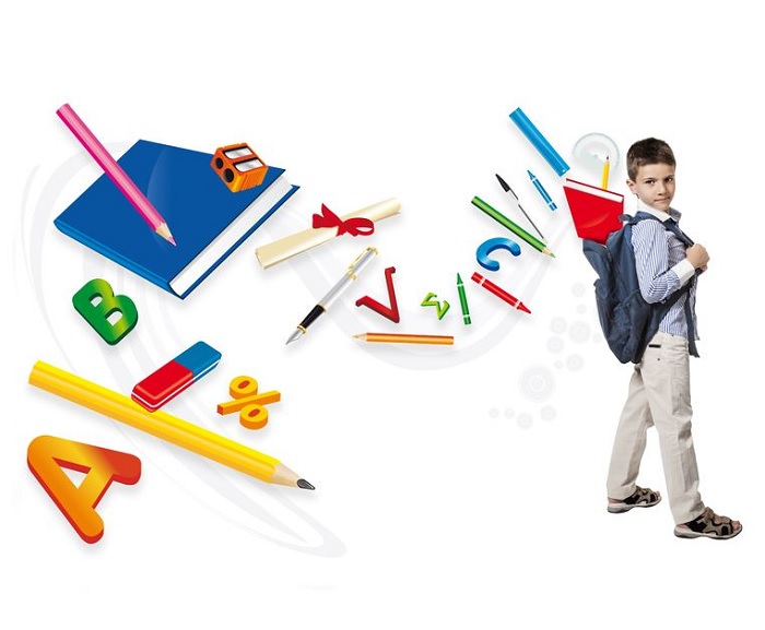 kid and school supplies