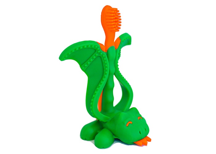 green, orange, baby toothbrush, kids toothbrush, mystical dragon toothbrush, baby banana brush, scoop on stuff