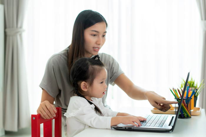 parent and kid online learning