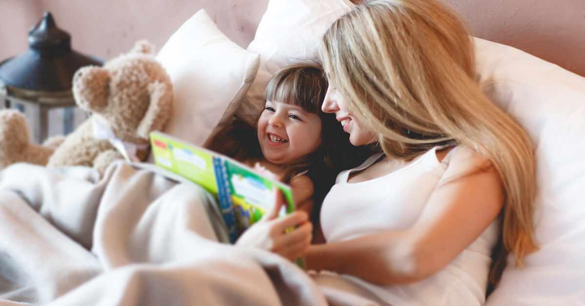 parent reading to child