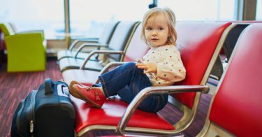 child at airport